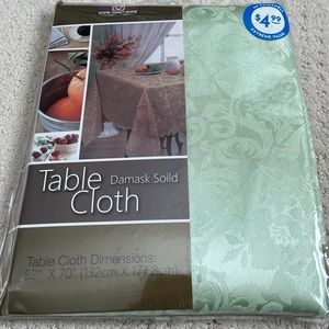 Light Green damask tablecloth